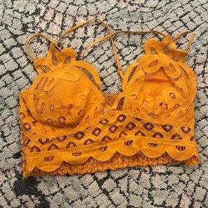 Mustard colored bralette